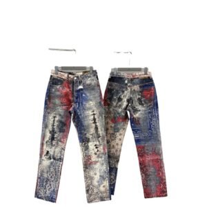 Acne Studios retro-style colorful jeans