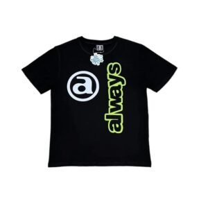 ADWYSD Letter Trendy Black T-shirt