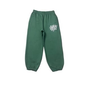 ADWYSD retro-style green sweatpants