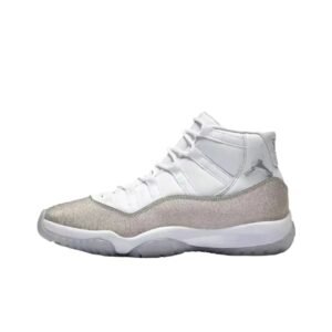 Air Jordan 11 High "Silver White" Sneakers