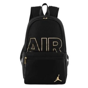 AIR JORDAN Black and Gold Trendy Backpack