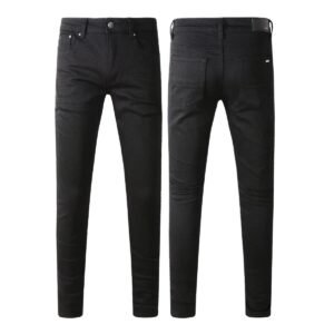 AMI Basic Style Simple Black Jeans