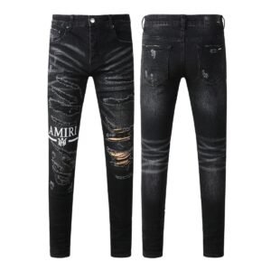 AMI Black Ripped Jeans