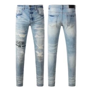 AMI Hole Trendy Brand Jeans