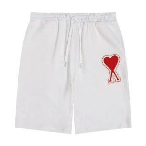 AMI Love Series Casual White Shorts