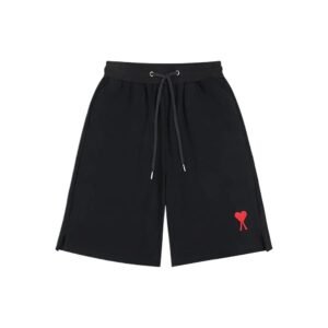 AMI Love Trend Brand Black Shorts