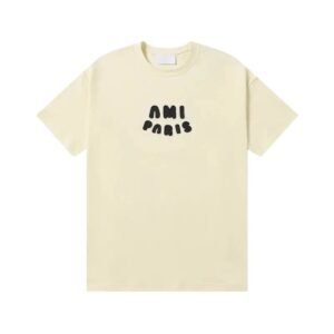 AMI simple style off-white T-shirt