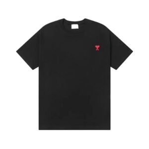 AMI Trendy Brand Simple Black T-shirt