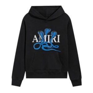 AMIRI black hoodie with snake print