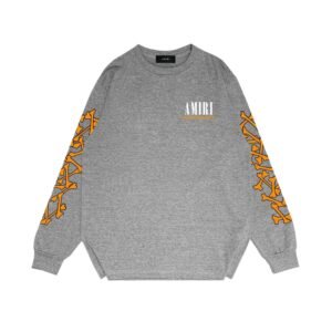 AMIRI Bone Grain Trendy Cool Gray Sweatshirt