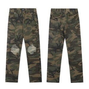AMIRI camouflage work-style long trousers