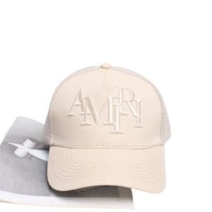 AMIRI Classic Retro Style Beige Hat