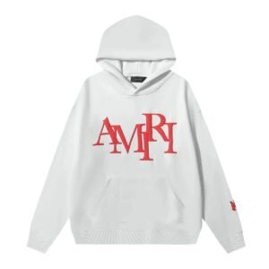 AMIRI Classic Simple Style White Hoodie