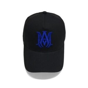 AMIRI Embroidered Streetwear Style Black Hat