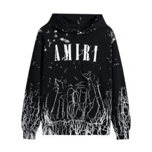 AMIRI graffiti-style black hoodie