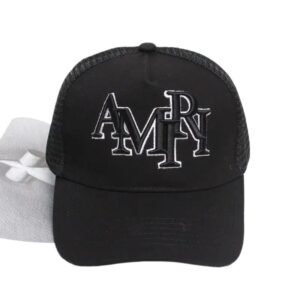 AMIRI letter-style black hat