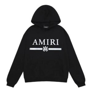 AMIRI letter-style black hoodie