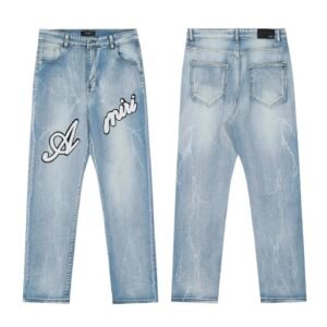AMIRI Lightning Denim Blue Jeans