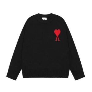 AMIRI Love Trendy Brand Black Sweater