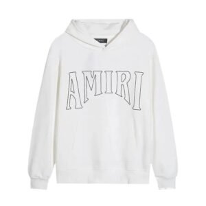 AMIRI minimalist style white hoodie