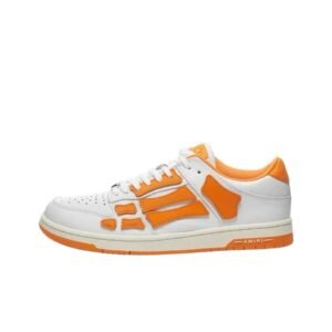 AMIRI orange and white spliced sneakers