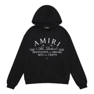 AMIRI Retro Style Black Hoodie