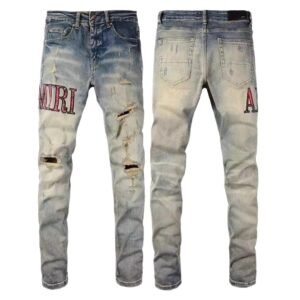 AMIRI Ripped Denim Long Pants
