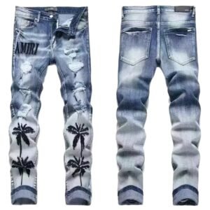 AMIRI Ripped Palm Tree Jeans