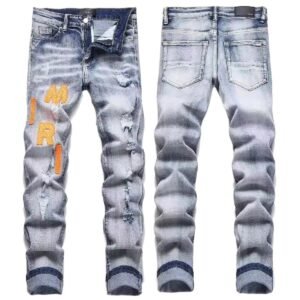 AMIRI Ripped Trendy Cool Grey Jeans