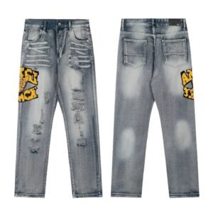AMIRI Ripped Trendy Grey Jeans
