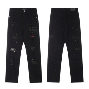 AMIRI Rivet Punk Style Black Pants