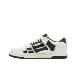 AMIRI skateboarding-style black and white sneakers