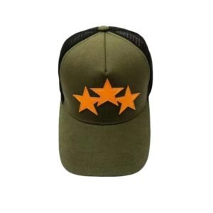 AMIRI Star Retro Military Green Hat