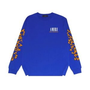 AMIRI's trendy and cool blue sweatshirt