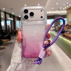 Apple Gradient Style Transparent Phone Case