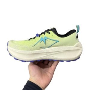 ASICS off-road fluorescent green running shoes