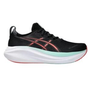 ASICS thick-soled retro-style black shoes