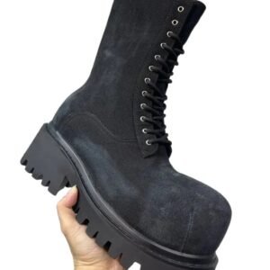 Balenciaga denim-style thick-soled boots
