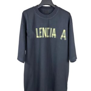 Balenciaga letter-style black T-shirt