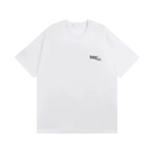 Balenciaga minimalist style white T-shirt