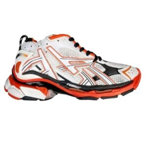 Balenciaga retro orange and white shoes