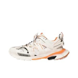 Balenciaga retro orange and white sneakers