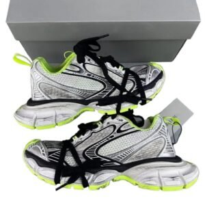 Balenciaga Retro Silver-Black Fluorescent Sneakers