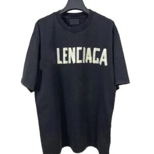 Balenciaga retro-style black T-shirt