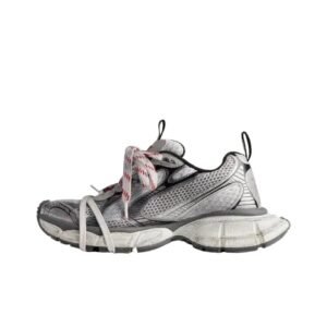Balenciaga retro-style grey sports shoes