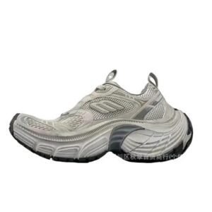 Balenciaga retro-style grey sports shoes