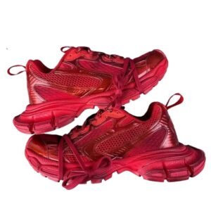 Balenciaga retro-style red shoes