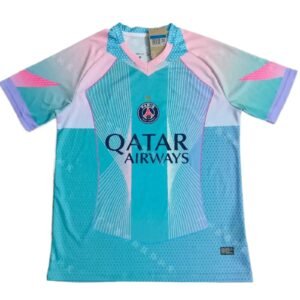 Balenciaga Tokyo Ghoul-style pink and blue jersey