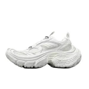 Balenciaga Triple S white sneakers.