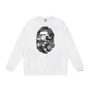 Bape ape head camouflage style sweatshirt